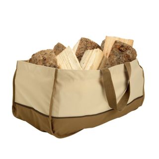    Fireplace Firewood Fire Wood Log Canvas Caddy Tote Carrier Holder