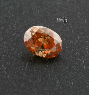 Oval Fancy Yellowish Orange GIA Loose Natural Diamond