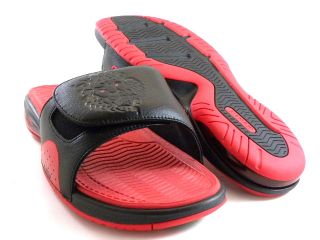 Nike Air Max Lebron James Black Red Slide Sandals Velcro Men Shoes 