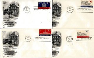 K67 1ST DAY COVERS FIRST CONTINENTAL CONGRESS ANNIVERSARY PHILADELPHIA 