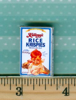 Dollhouse Miniatures Size Vintage Breakfast Cereal Box RHB