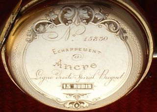 18K Gold Pocket Watch Antique Breguet RARE Present Investment Free 