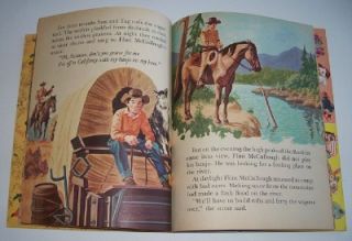 1958 Little Golden Book WAGON TRAIN A 1st Edition