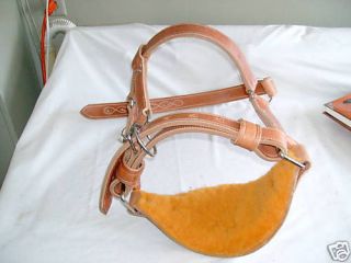 Leather Bronc Halter rodeo Saddle riding PRCA NFR NEW Heavy Duty 
