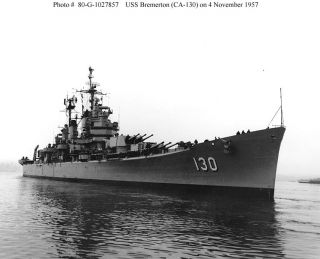 USS Bremerton CA 130 Korean War Deployment Cruise Book Year Log 1953 