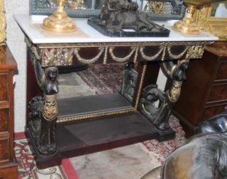 french empire sphinx console table mirrored tables from united kingdom