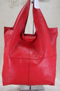 Givenchy George V Apron Bag Tote Red Leather Extra Large Satchel Purse 
