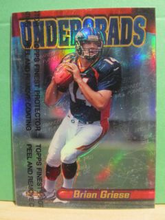 1998 Topps Finest Brian Griese Rookie Refractor U18 Chicago Bears NM 