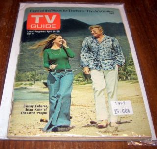 1973 T V Guide Magazine Brian Keith Shelly Fabares FP