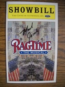   Signed Ragtime Playbill Lea Michele Brian Stokes Mitchell OBC