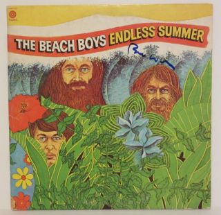 Brian Wilson Signed Autographed Beach Boys Endless Summer Album LP 