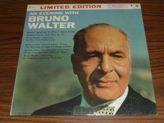 An Evening With Bruno Walter Columbia Records Gold Six Eye Label #WZ 2 