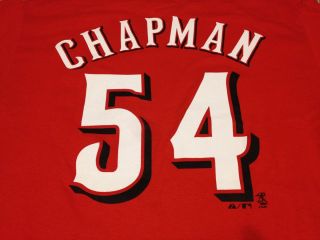 Aroldis Chapman Cincinnati Reds Jersey T Shirt New Majestic MLB $25 