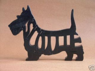 Scottie Dog Scottish Terrier Wooden Puzzle Amish Toy