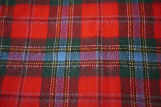 Vintage INGLES BUCHAN 100% New Wool MACLEAN OF DUART Scottish Tartan 