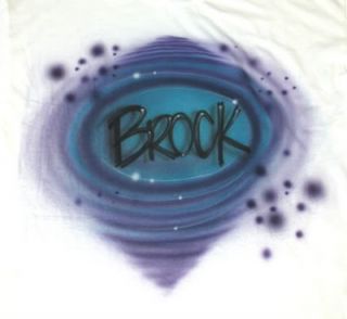 Airbrushed Airbrush T Shirt Custom Your Name Neon Color