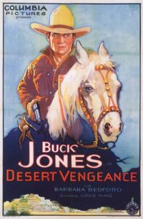 Desert Vengeance Movie Poster Buck Jones 1931