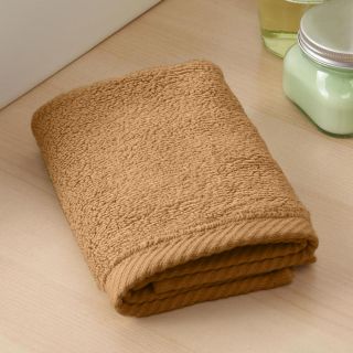 All Natural Microcotton Luxury Wash Cloth Bronze from Brookstone