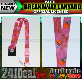 Cleveland Browns NFL Team Breakaway Keychain Lanyard Holder