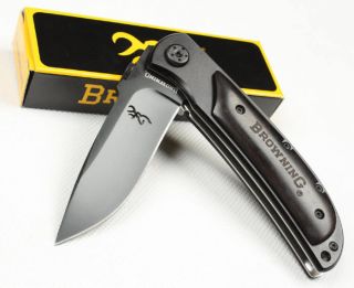 Browning Small Folding Pocket Knife Outdoor AI Survival Camping 