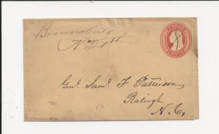 oldhal Brownsburg, Va/1850s to General Samuel F Patterson, Raleigh, NC