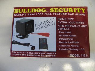 Bulldog 1101 Worlds Smallest Security Economy Mini Car Truck Alarm 