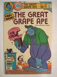 THE GREAT GRAPE APE #1 SEPTEMBER 1976 CHARLTON COMICS HANNA BARBERA 