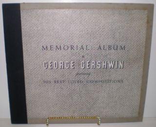78rpm Memorial Album George Gershwin His Best Loved Compositions 