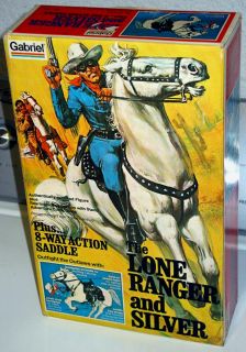 77 Gabriel Lone Ranger Marx 10 Figure Silver Gift Set Hubley Movie 
