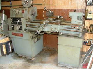 Clausing 14 Lathe with 10 Burnard 4 Jaw Chuck Threading Hardened Bed 