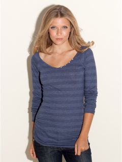 Guess Long Sleeve Brynn Striped Tee