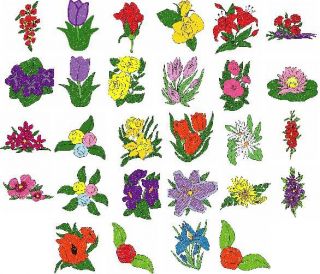 Flowers Sewing Machine Embroidery Designs 56 Designs