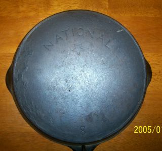 RARE Wagner National 8 Cast Iron Skillet