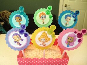 Bubble Guppies Cupcake Wrappers and Toppers