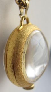 bucherer vintage swiss gold jewel ball watch necklace