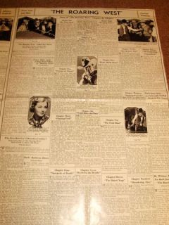 Unusual 1935 Buck Jones Movie Poster Promo Catalog