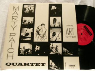 MARTY PAICH Quartet Art Pepper Frank Capp Buddy Clark mono LP