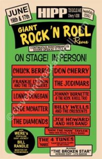 Chuck Berry 1956 Cleveland Concert Poster