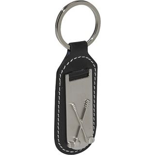 Budd Leather Leather Golf Key Ring Black