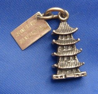   Silver Pagoda Charm w Japanese Village Buena Park California