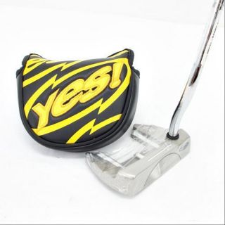 New Yes Sandy 12 Mid C Groove Belly Putter 43 w/ Cover Satin finish 