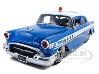  model of 1955 buick century police all stars die cast model car by