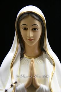 Large Our Lady of Lourdes Mary Italian Statue Sculpture Vittoria Italy 