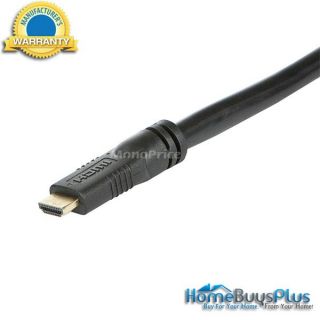 35ft 22AWG CL2 Standard Speed w/ Ethernet HDMI Cable   Black