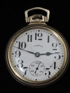 Illinois Bunn Special 60 Hr 16S 21J OF Railroad Pocket Watch