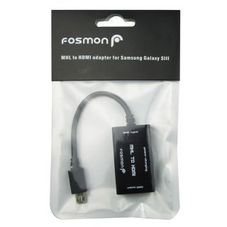 New Fosmon Micro USB to HDMI MHL Adapter for Samsung Galaxy s III S3 