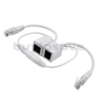 Poe Power Over Ethernet Injector Splitter Cable Kit New