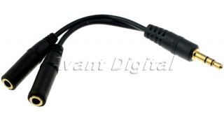 networking 3 5mm earphone headphone y splitter cable adapter jack