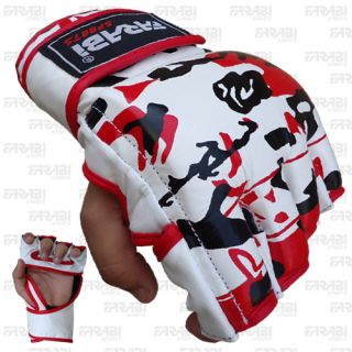 Leather MMA Grappling Mix Fight Cage Fight Gloves