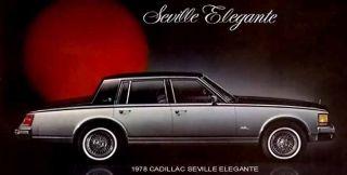 1978 Cadillac Seville Elegante Silver Black Magnet